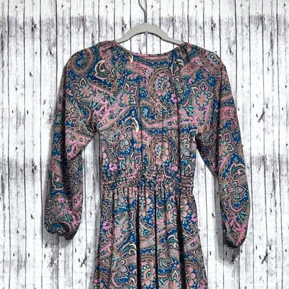 Anthropologie/Boemo Paisley Boho Tiered Maxi Dress - Picture 4 of 9